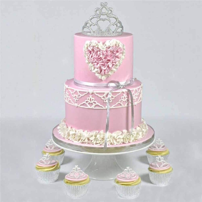 Wixine 2Pcs Crown Chocolate Mold Silicone Mold Fondant Pastry Baking Decor Tools - Image 3